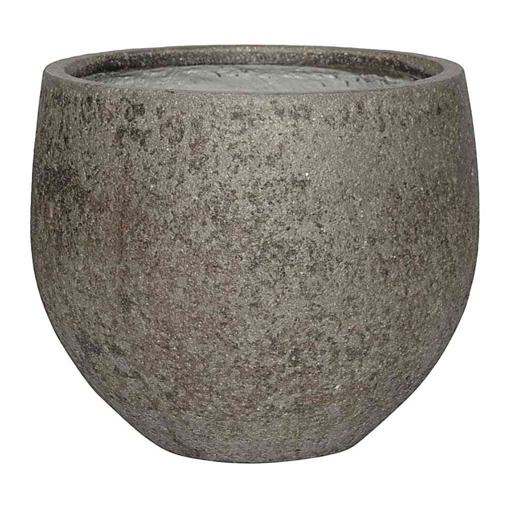 Cement & Stone Mini Orb Plant Pot - Granite Grey