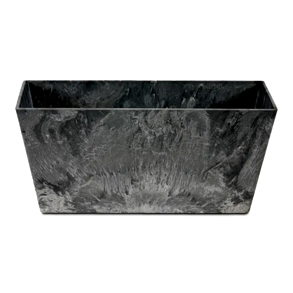 Ella Artstone Balcony Trough Planter - Grey