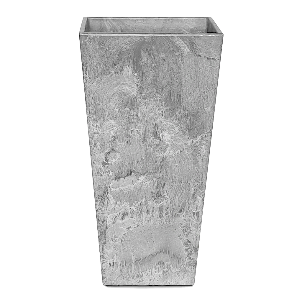Ella Artstone Tall Planter - Grey