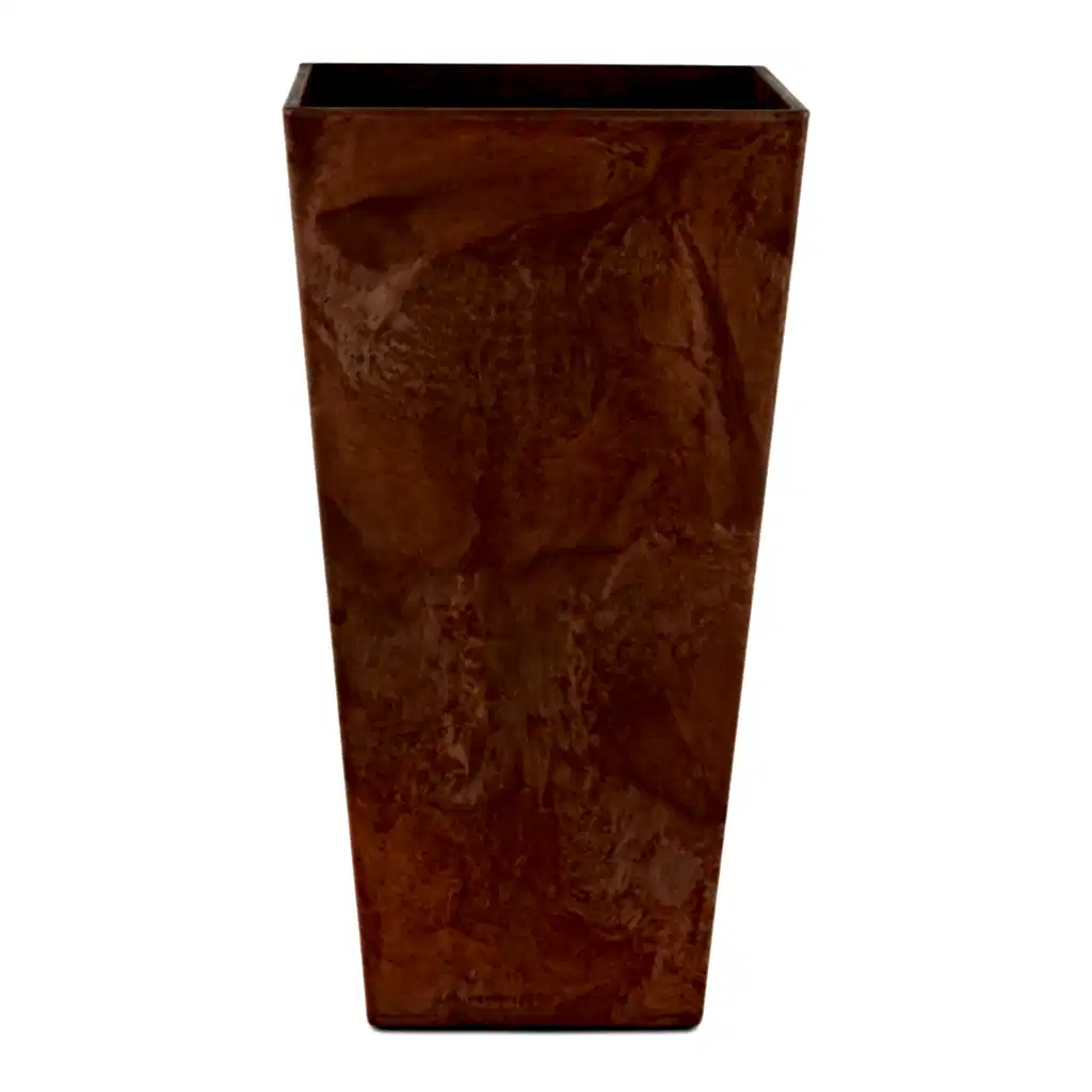 Ella Artstone Tall Planter - Oak
