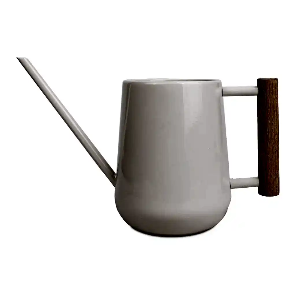 Indoor Watering Can 0.7L - Stone with Beech Handle