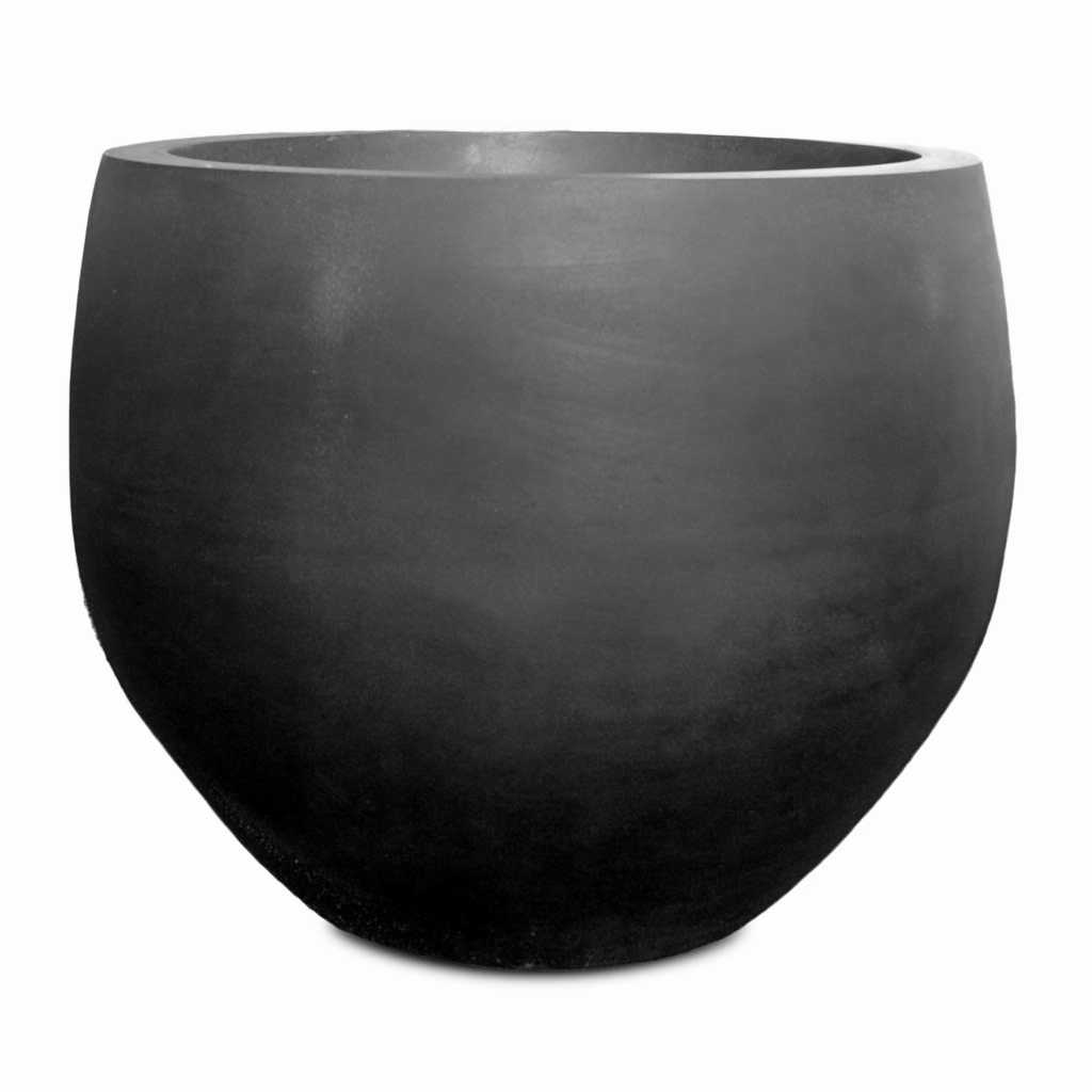 Jumbo Orb Natural Orb Planter - Black