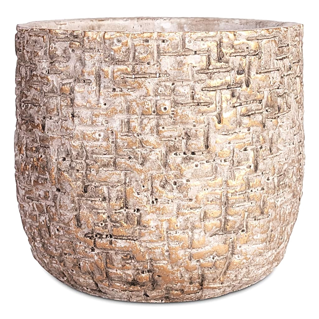 Maxim Plant Pot Shiny Sand - 14x13cm