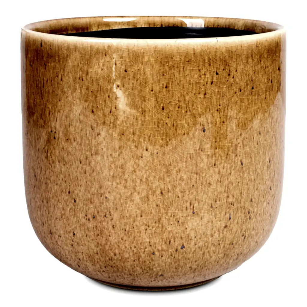 Nine Plant Pot Caramel - 17x15cm