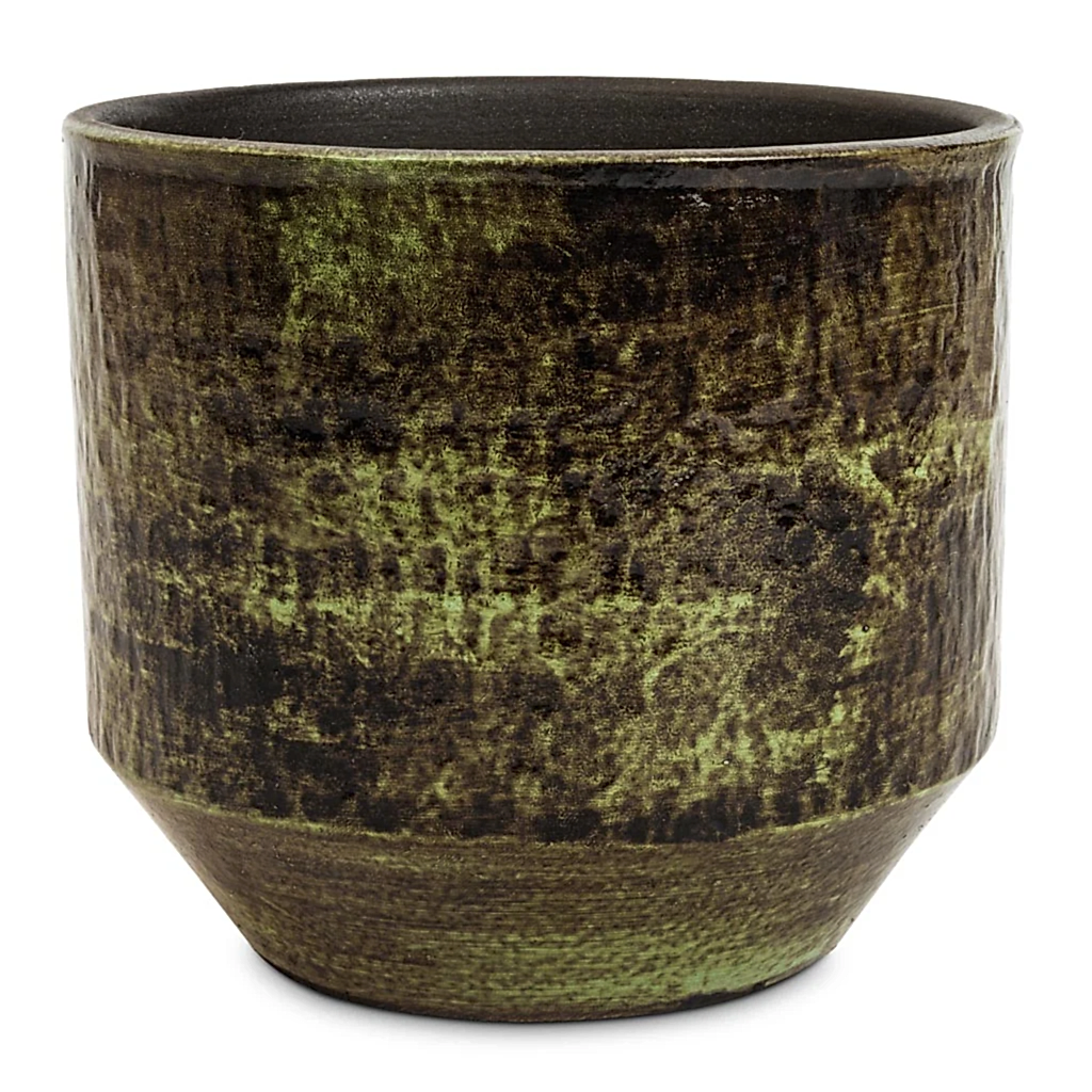 Sanna Plant Pot - Moss Green - 15 x 13cm