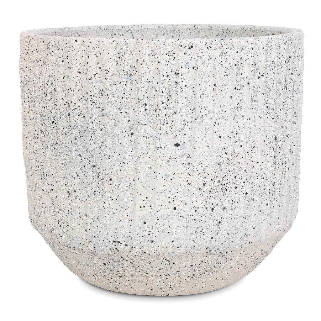 Solento Plant Pot - White Speckle