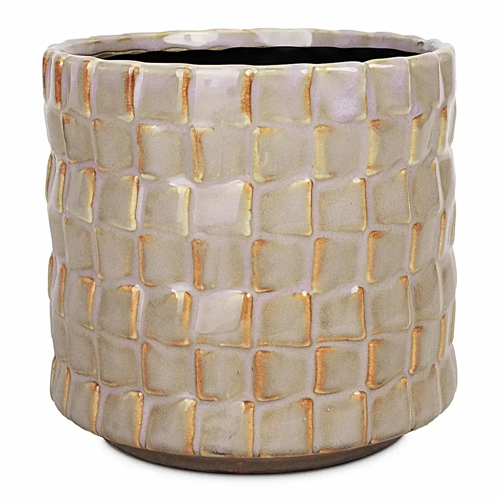 Stian Plant Pot - Soft Nougat Small