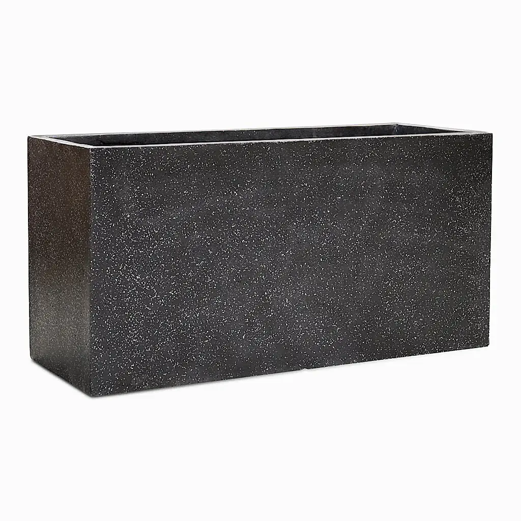 Terrazzo Trough Planter - Black