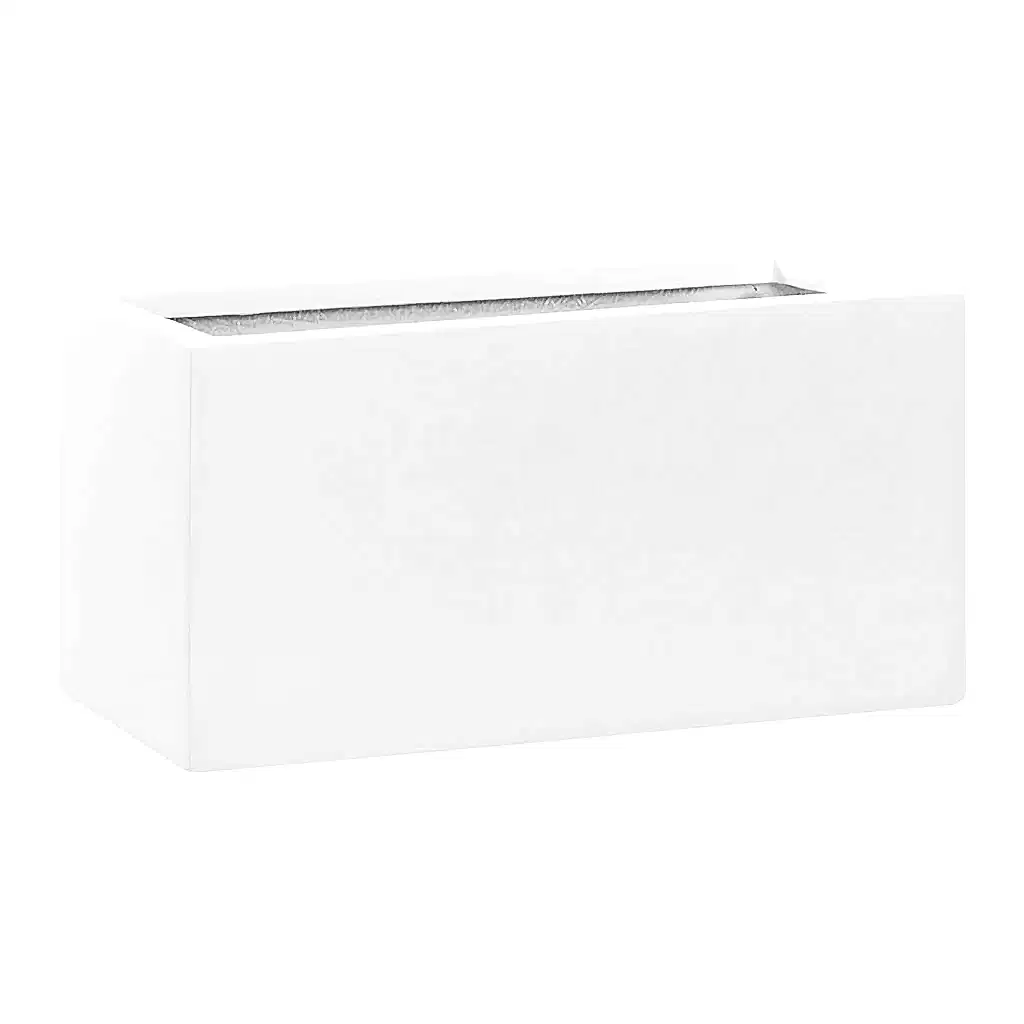 Balcony Planter - Matt White 40 x 20 x 20cm