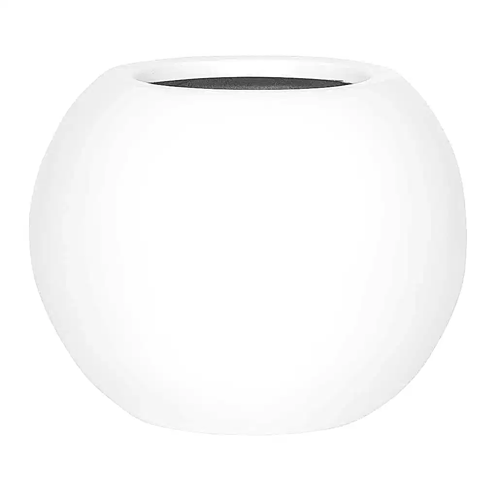 Beth Ball Plant Pot - Matt White - Small