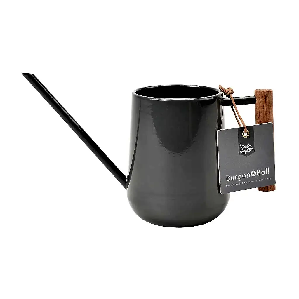 Indoor Watering Can 0.7L - Charcoal with Beech Handle
