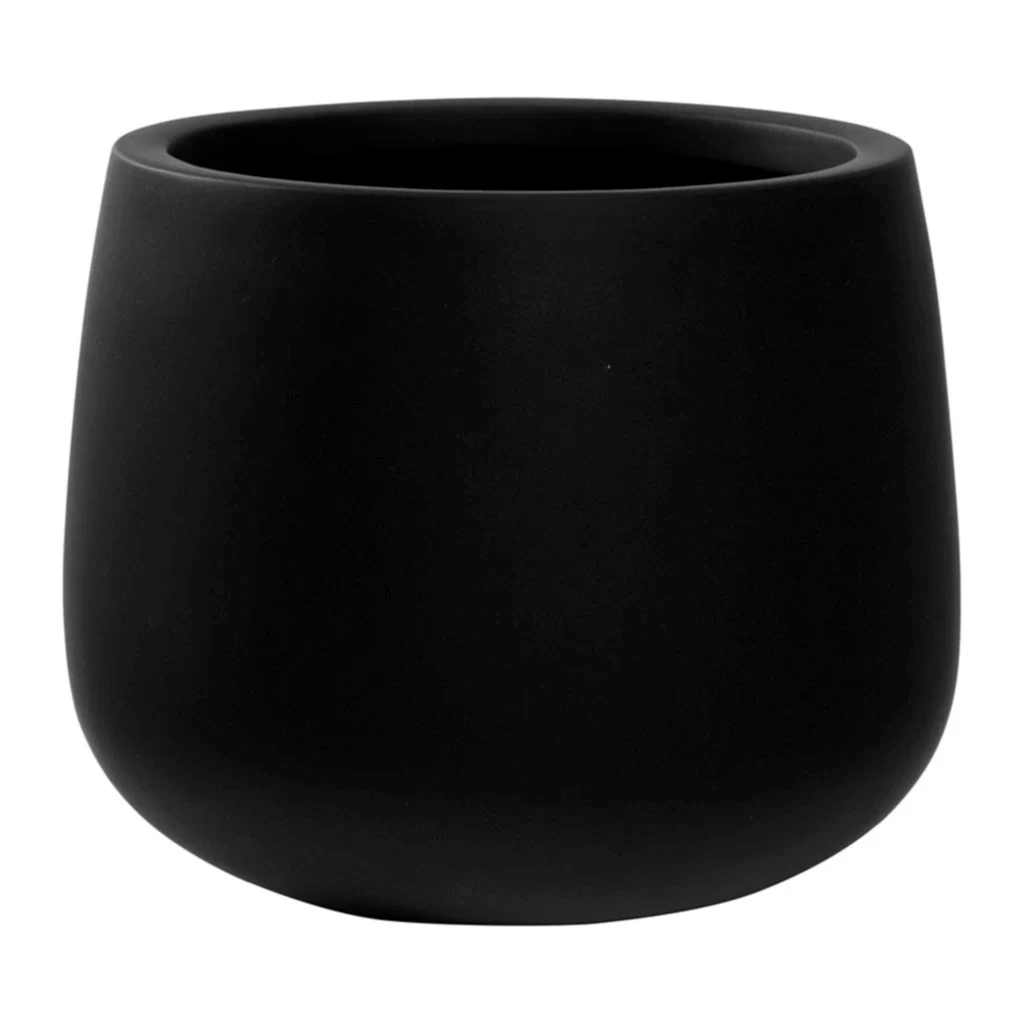 Kevan Natural Planter - Black
