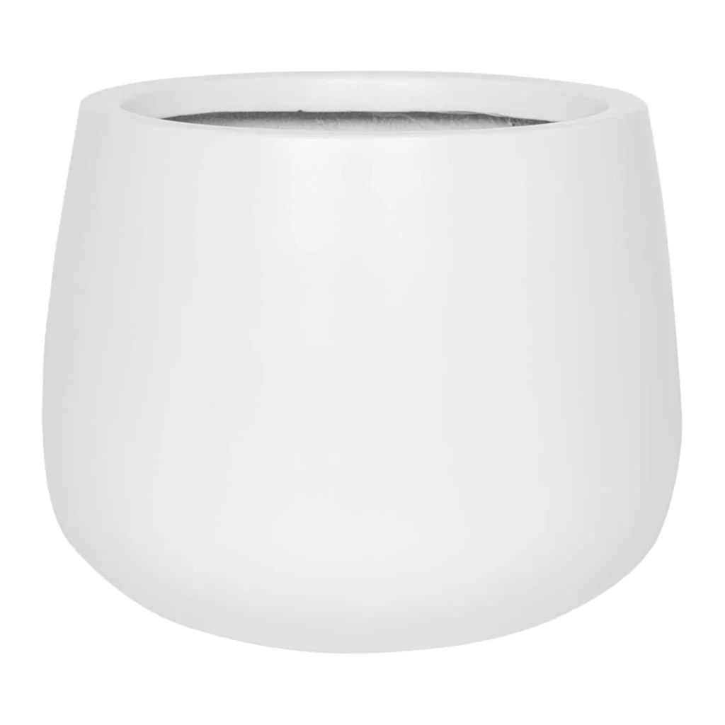 Kevan Plant Pot - Matt White 25 x 21cm
