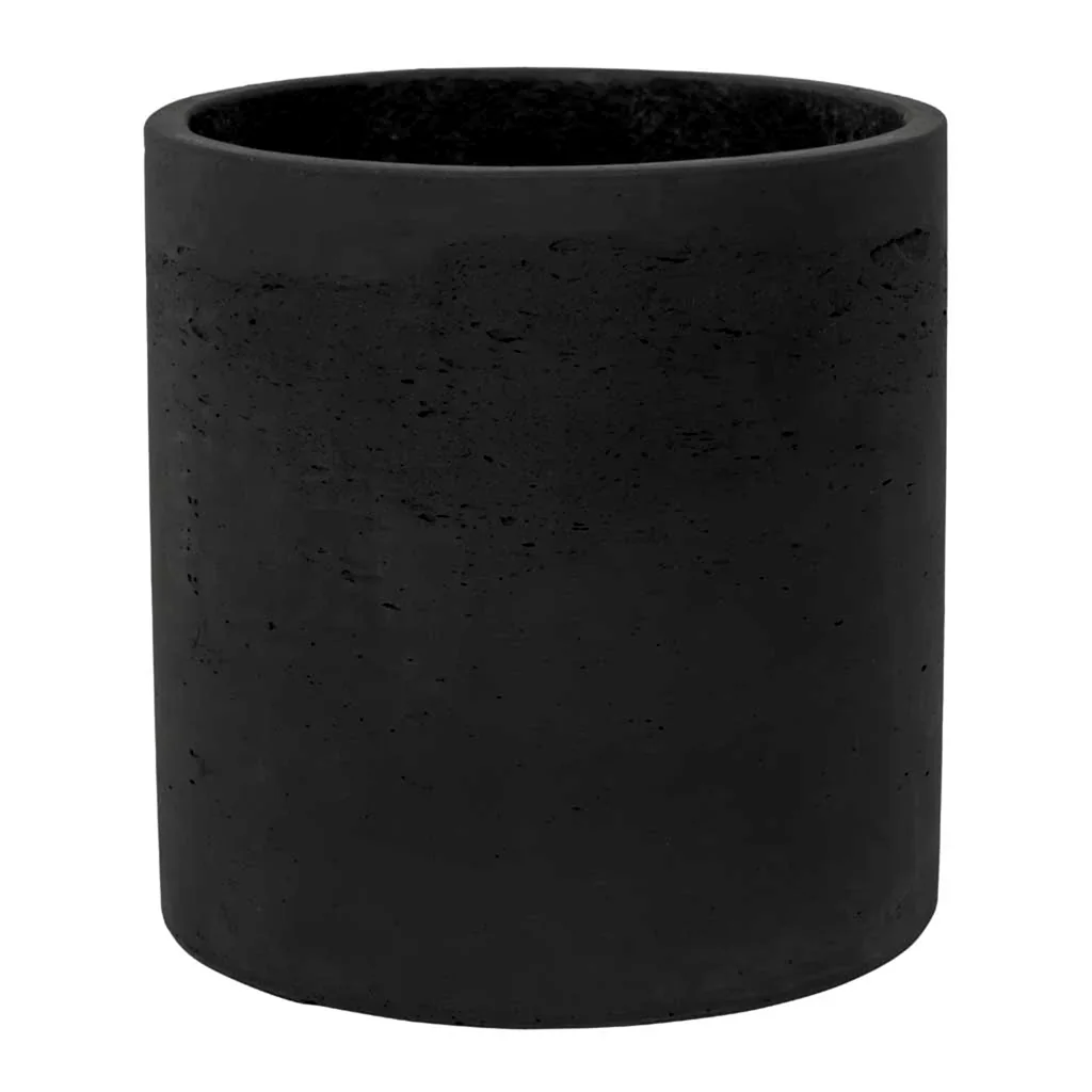 Puk Plant Pot - Black Washed 20cm