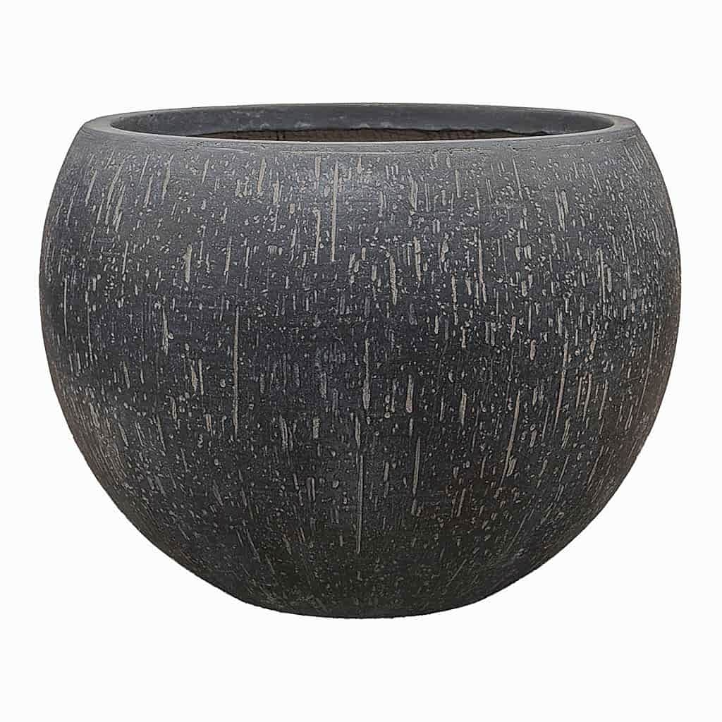 Raindrop Bowl Planter - Anthracite