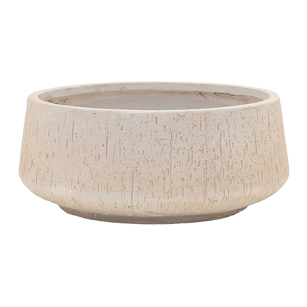 Raindrop Bowl Planter - Stone 44cm