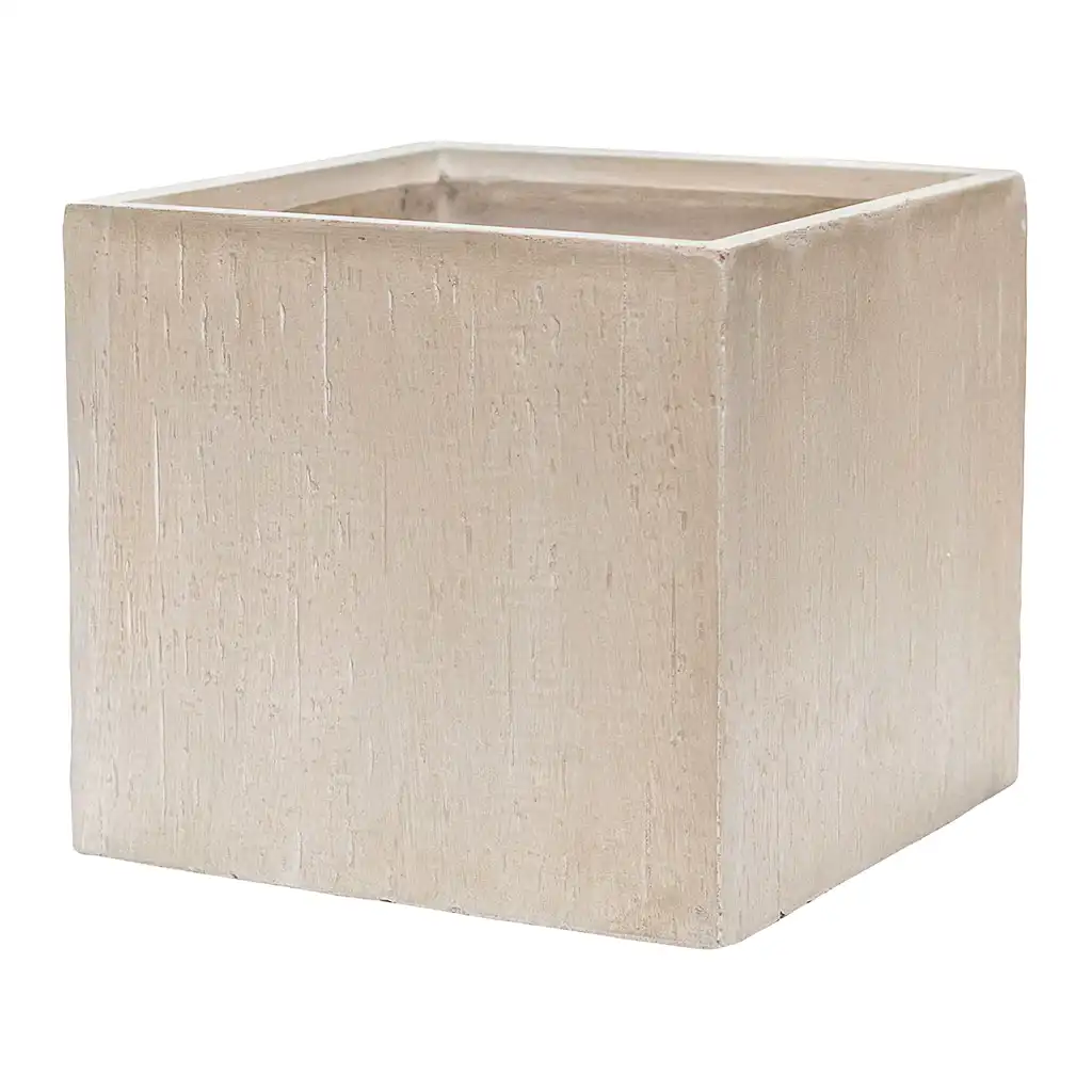 Raindrop Cube Planter Stone