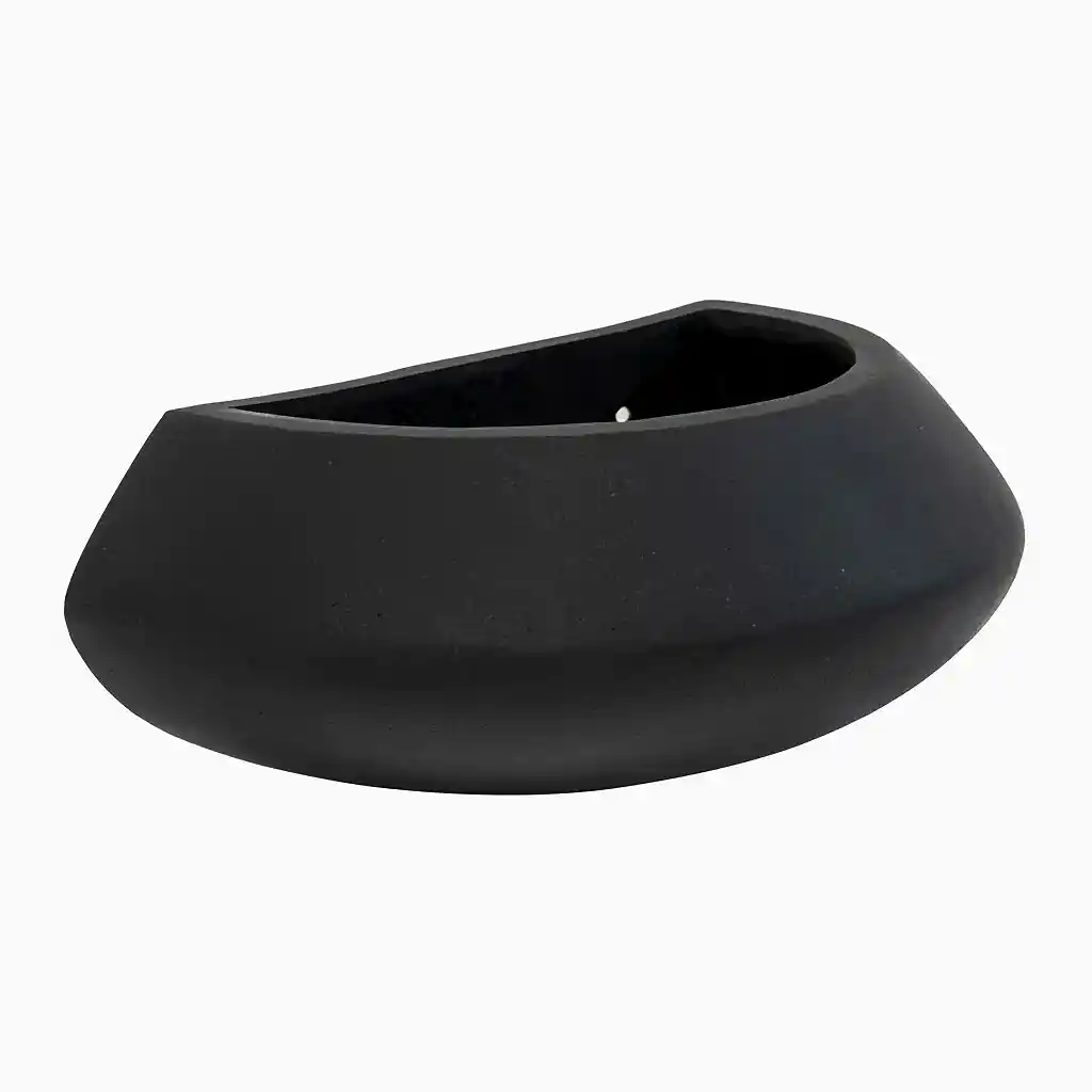 Tara Natural Wall Planter - Black